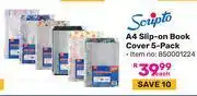 Game Scripto A4 Slip-On Book Cover (5-Pack) 850001224-Each offer