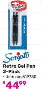 Game Scripto Retro Gel Pen (2 Pack) 819780 offer