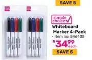 Game Simple Choice White Board Marker (4-Pack) 546405 offer