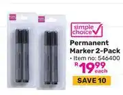 Game Simple Choice Permanent Marker (2-Pack) 546400 offer