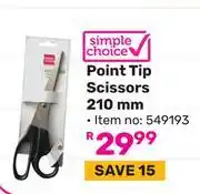 Game Simple Choice Point Tip Scissors 210mm 549193 offer
