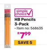 Game Simple Choice HB Pencils (3-Pack) 568635 offer