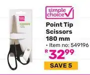 Game Simple Choice Point Tip Scissors 180mm 549196 offer