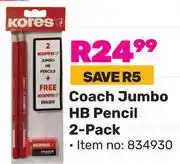 Game Kores Coach Jumbo HB Pencil 2-Pack (834930) offer