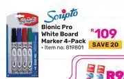 Game Scripto Bionic Pro White Board Marker 4-Pack (819801) offer