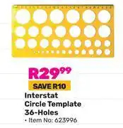 Game Interstat Circle Template 36-Holes (623996)-Each offer
