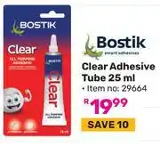 Game Bostik Clear Adhesive Tube 29664-25ml offer