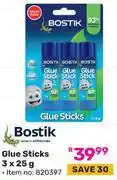 Game Bostik Glue Sticks 820397-3 x 25g offer