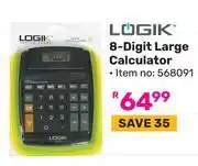Game Logik 8-Digit Large Calculator (568091) offer