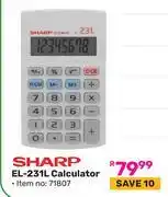 Game Sharp EL-231L Calculator (71807) offer