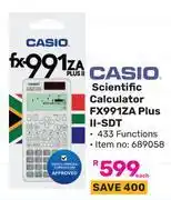 Game Casio Scientific Calculator FX991ZA Plus II-SDT (689058)-Each offer