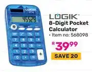 Game Logik 8-Digit Pocket Calculator (568098) offer