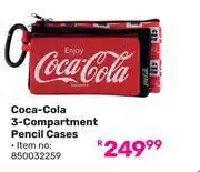 Game Coca-Cola 3-Compartment Pencil Cases 850032259 offer