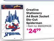 Game Creative Stationery A4 Book Jacket Die-Cut Spiderman 850031433 offer