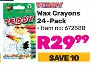 Game Teddy Wax Crayons 24-Pack 672888 offer