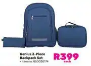 Game Genius 3-Piece Backpack Set 850030174-Each offer