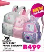 Game Quest Sofia Glitzy Purple Backpack 850034230-Each offer