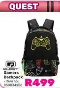 Game Quest Gamers Backpack 850034256 offer