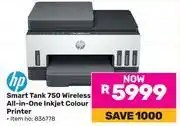 Game HP Smart Tank 750 Wireless All-In-One Inkjet Colour Printer 836778 offer