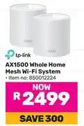 Game TP-Link AX1500 Whole Home Mesh Wi-Fi System 850012224 offer
