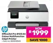 Game HP Officejet Pro 8123 A4 Colour Multifunction Inkjet Printer 850010543 offer