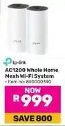 Game TP-Link AC1200 Whole Home Mesh Wi-Fi System 850000390 offer