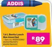 Game Addis 1.6Ltr Bento Lunch Box Assorted-Each offer