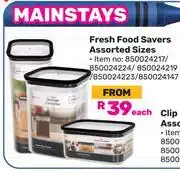 Game Mainstays Fresh Food Savers (Assorted Sizes)-Each offer