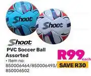 Game Shoot PVC Soccer Ball Assorted-Each offer