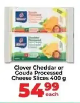 Food Lover's Market Clover Cheddar or Gouda Processed Cheese Slices offer
