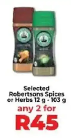 Food Lover's Market Selected Robertsons Spices or Herbs offer