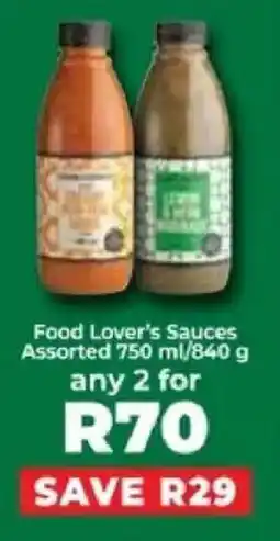 Food Lover's Market Food Lover's Sauces Assorted offer