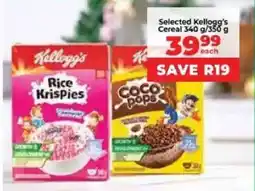 Food Lover's Market Selected Kellogg's Cereal offer