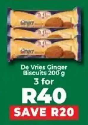 Food Lover's Market De Vries Ginger Biscuits offer