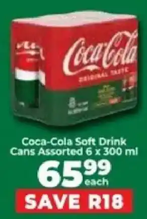 Food Lover's Market Coca-Cola Soft Drink Cans Assorted offer
