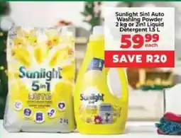 Food Lover's Market Sunlight 5in1 Auto Washing Powder or 2in1 Liquid Detergent offer