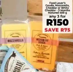 Food Lover's Market Food Lover's Gouda, Mozzarella, Cheddar or White Cheddar offer