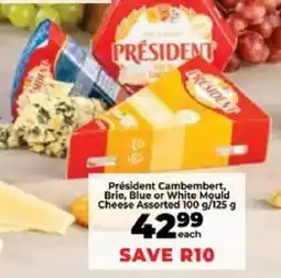Food Lover's Market Président Cambembert, Brie, Blue or White Mould Cheese Assorted offer