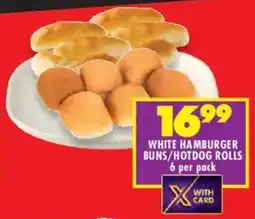 Shoprite White hamburger buns/ hotdog rolls offer