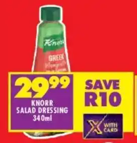 Shoprite Knorr salad dressing offer