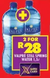 Shoprite Valpre still spring water offer