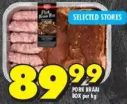 Shoprite Pork braai box offer