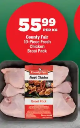 OK Foods County Fair Fresh Chicken Braai Pack offer