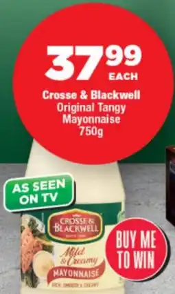 OK Foods Crosse & Blackwell Original Tangy Mayonnaise offer