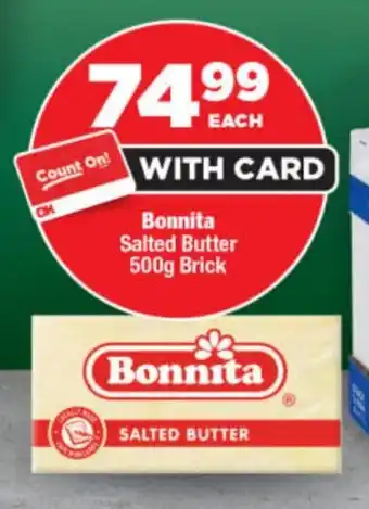 OK Foods Bonnita Salted Butter Brick offer