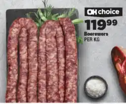 OK Foods Boerewors offer