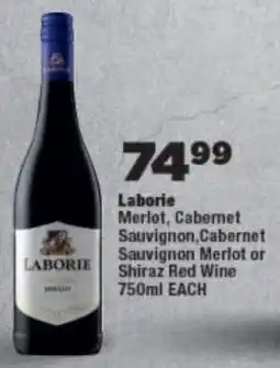 OK Foods Laborie Merlot, Cabernet Sauvignon,Cabernet Sauvignon Merlot or Shiraz Red Wine offer