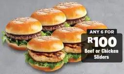 OK Foods Beef or Chicken Sliders offer