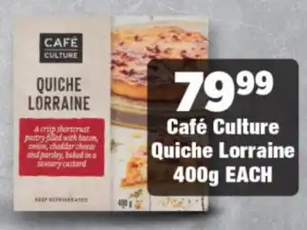 OK Foods Café Culture Quiche Lorraine offer