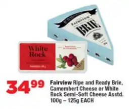 OK Foods Fairview Ripe and Ready Brie, Camembert Cheese or White Rock Semi-Soft Cheese Asstd. offer